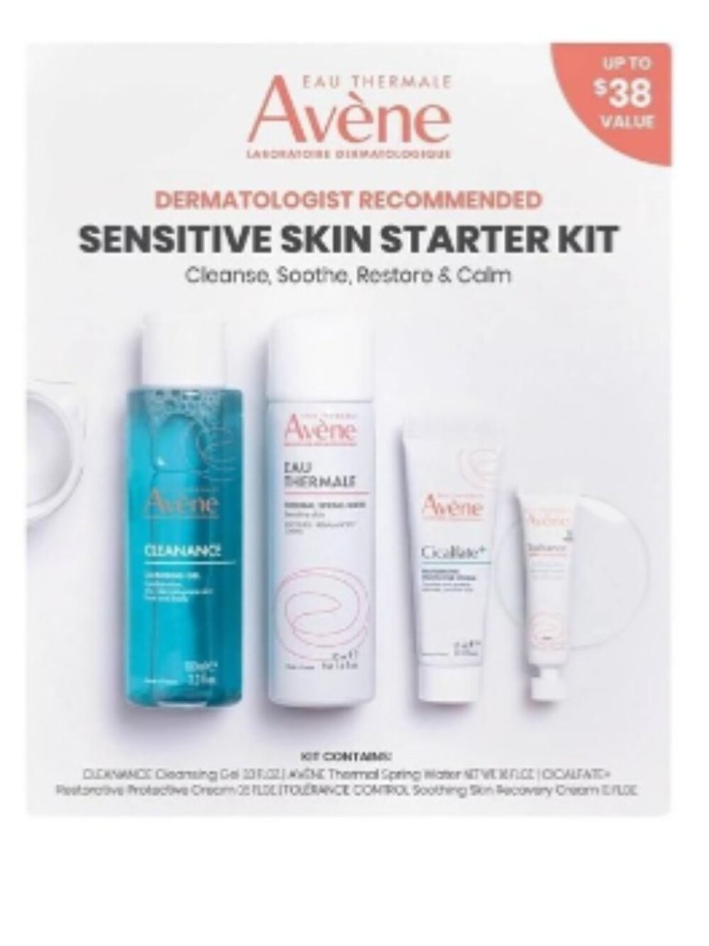 $38 Value | Avène Sensitive Skin Starter Kit – Target Exclusive – 4 Piece Set
